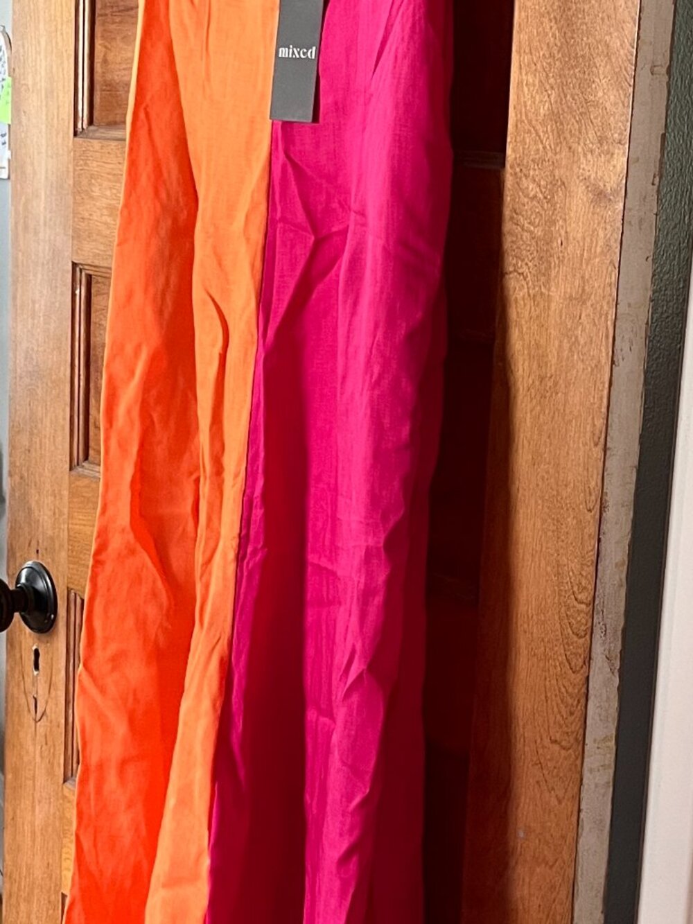 Mixed by Nasrin Linen Jumpsuit Color Block Size Large - Picture 3 of 4